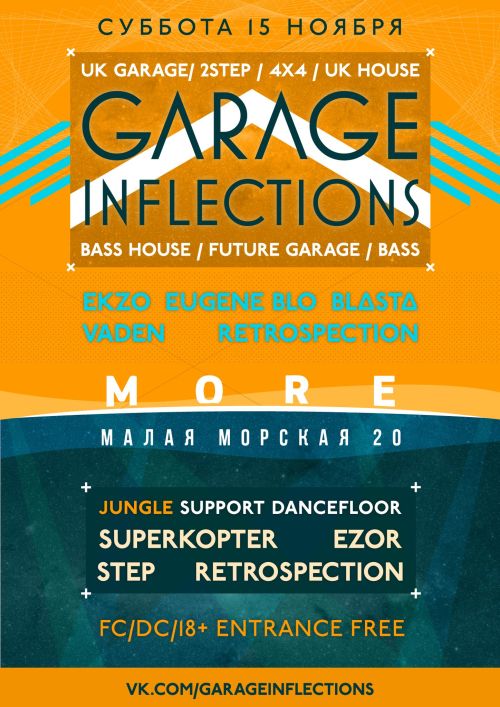 Garage Inflections with Jungle support @ 